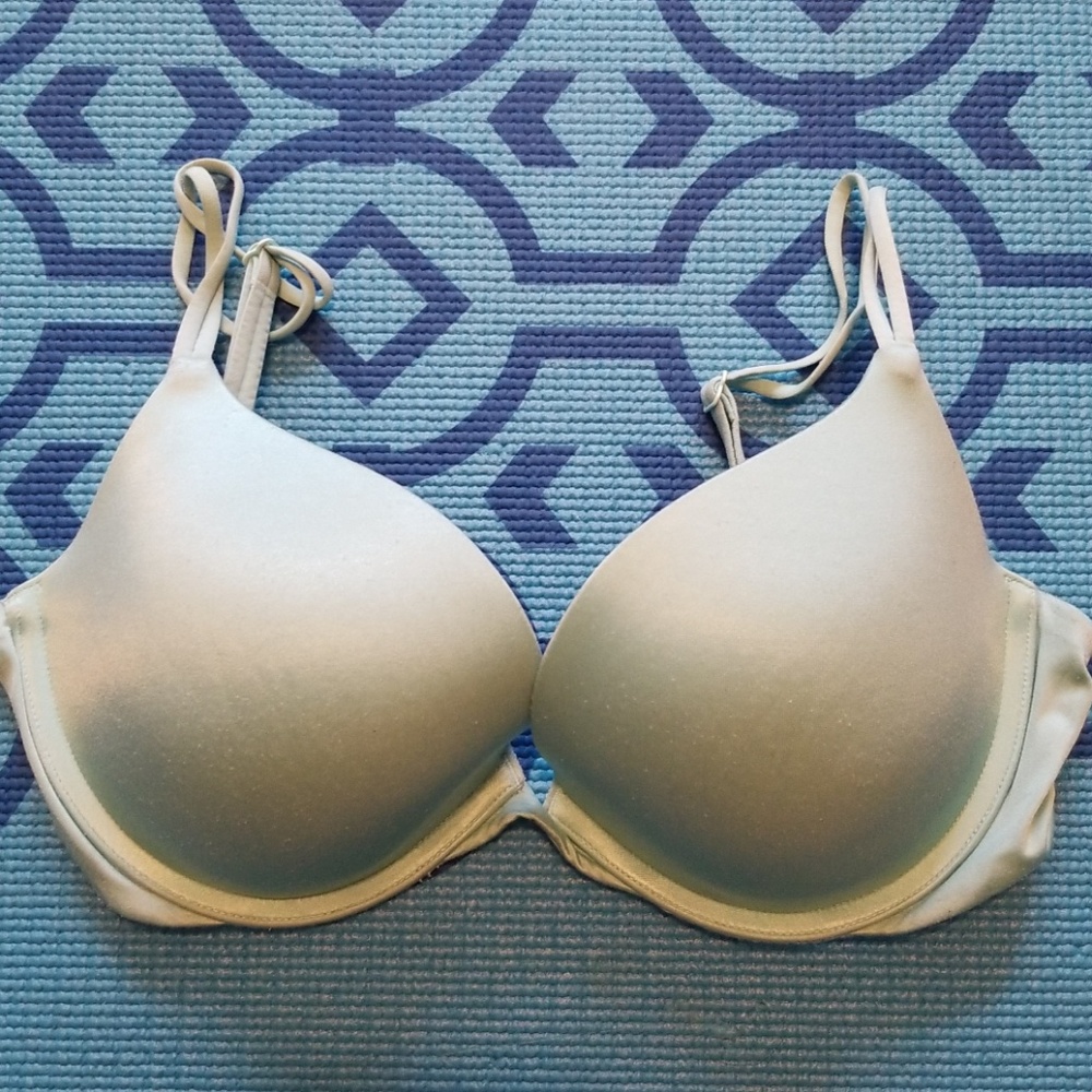 Very sexy pushup light blue bra Victoria's secret